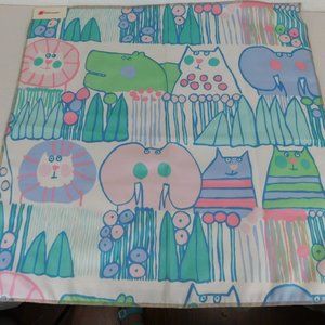 Maharam Fabric Jungle Garden/2 Square 1 Piece 24"x24" Nursery Children Pillow